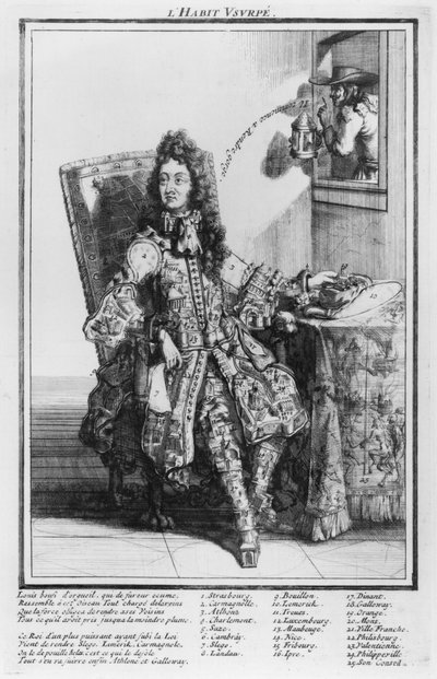 Satirical Cartoon Lampooning Louis XIV, 1693-1705 by French School